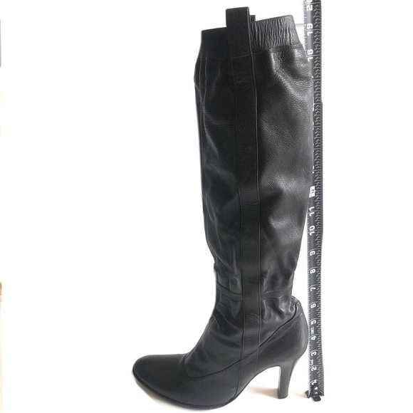 Nine West Leather Pull On Knee High Boots - Picture 9 of 16